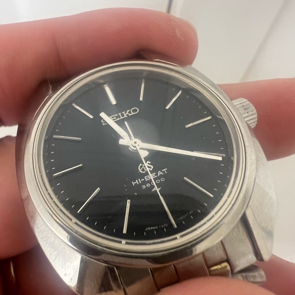 Seiko Hi-Beat Silver and Black Watch - Picture 4 of 6